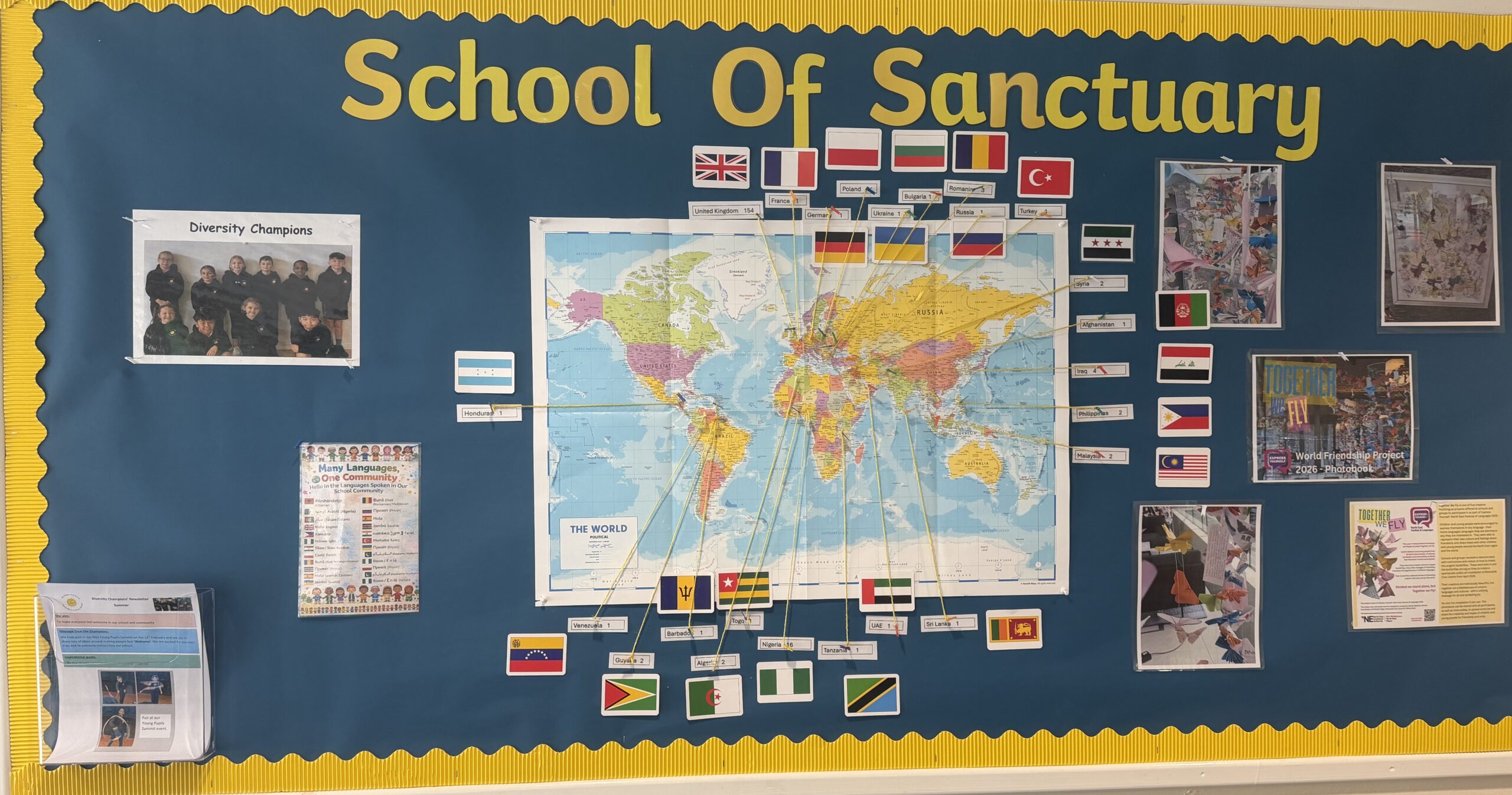 School of Sanctuary Notice Board